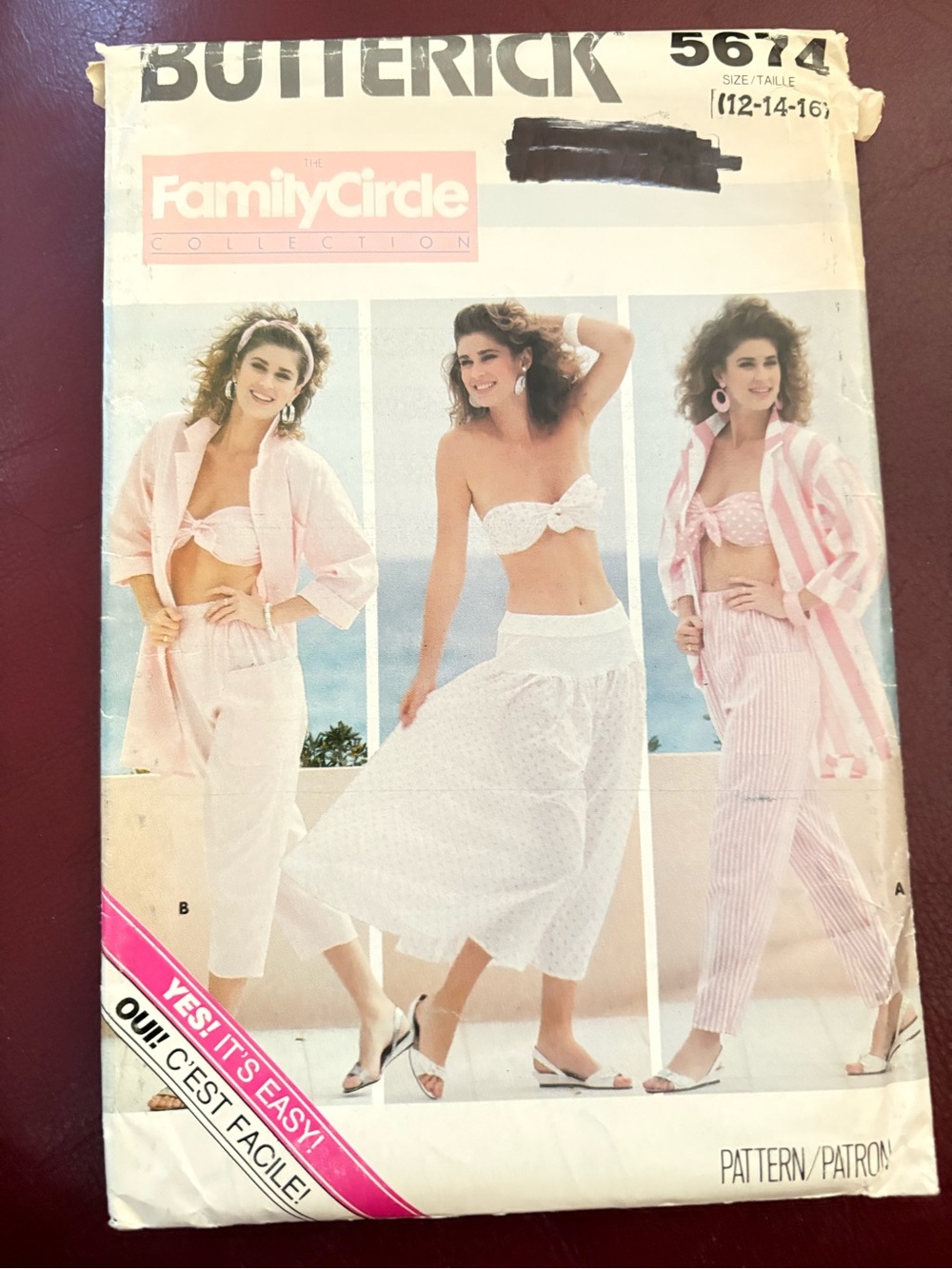 Butterick Pattern 5674 for Misses’ Beachwear